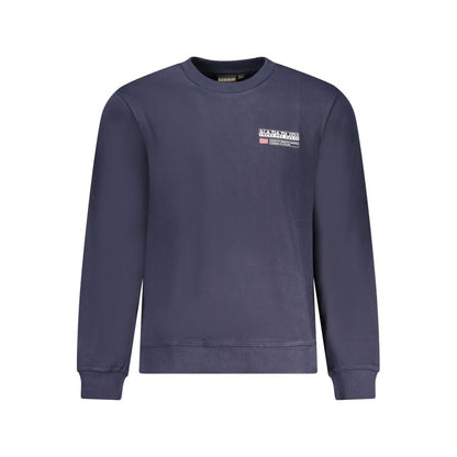 Napapijri Blue Cotton Men Sweatshirt