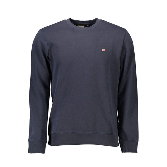 Napapijri Blue Organic Cotton Men Sweater