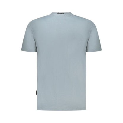 Napapijri Gray Cotton Men T-Shirt