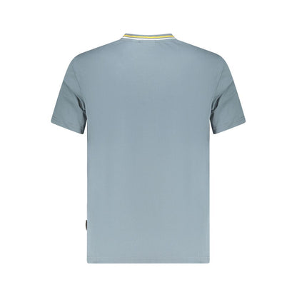 Napapijri Gray Cotton Men T-Shirt