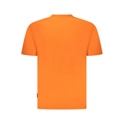 Napapijri Orange Cotton Men T-Shirt