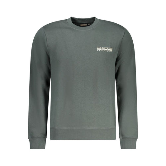 Napapijri Verde Cotton Men Sweatshirt