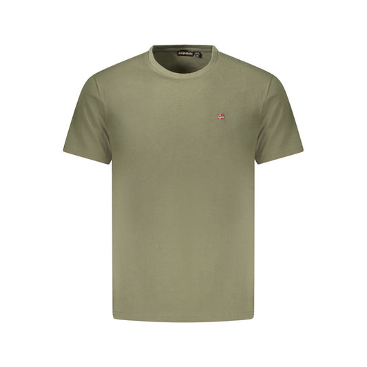 Napapijri Verde Cotton Men T-Shirt