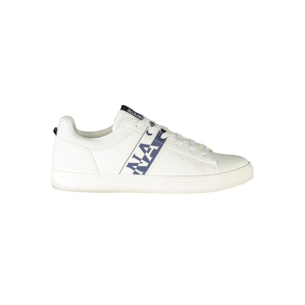 Napapijri White Leather Men Sneakers