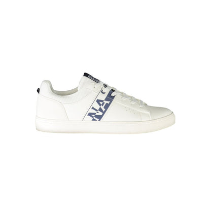 Napapijri White Leather Men Sneakers
