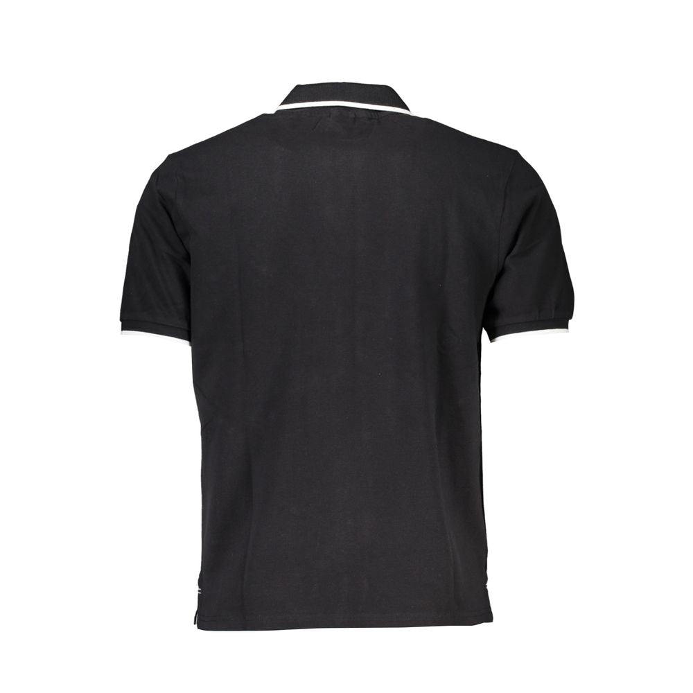 North Sails Black Cotton Men Polo Shirt
