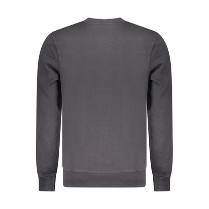 North Sails Black Cotton Men Sweatshirt