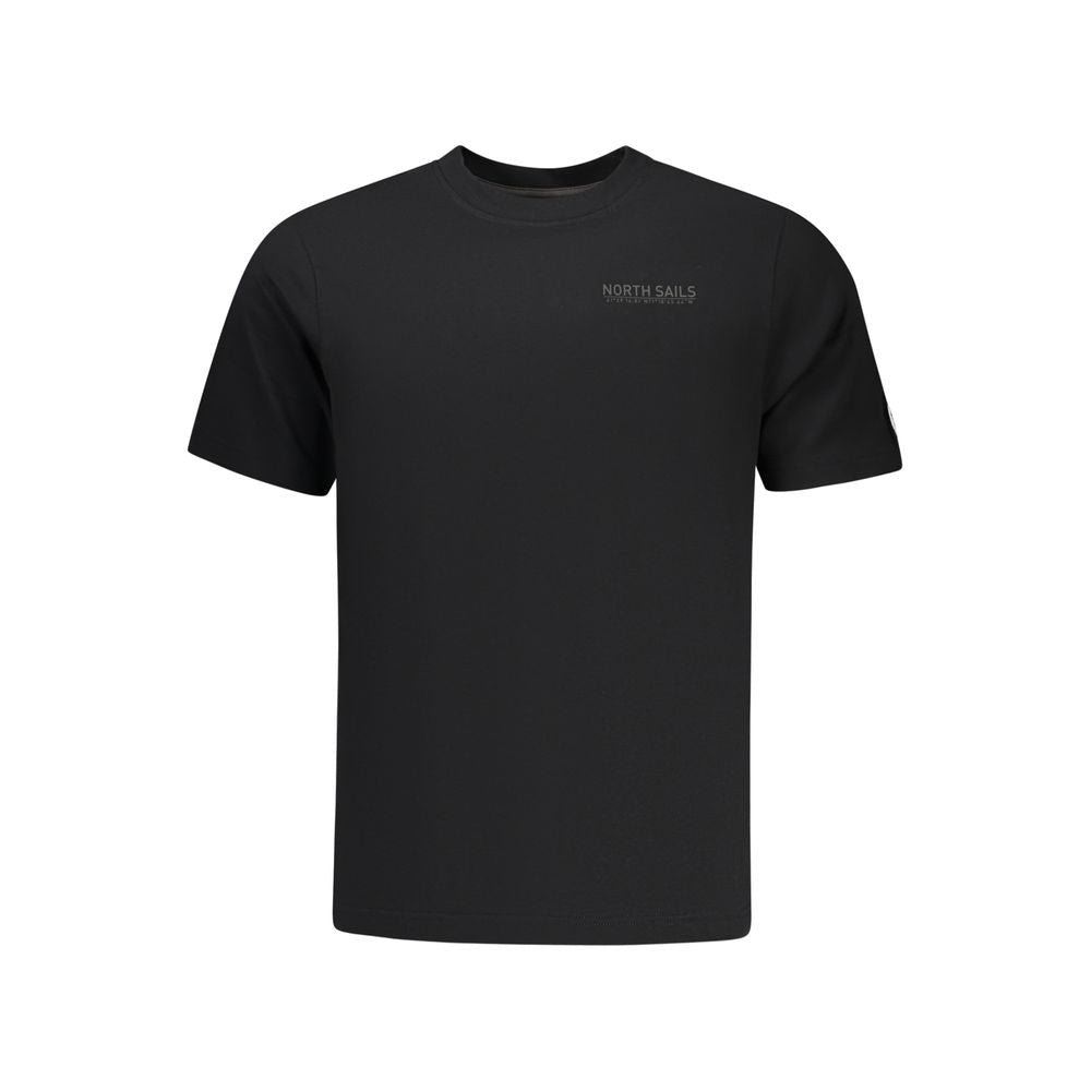 North Sails Black Cotton Men's T-Shirt