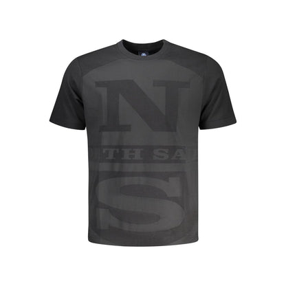 North Sails Black Cotton Men's T-Shirt