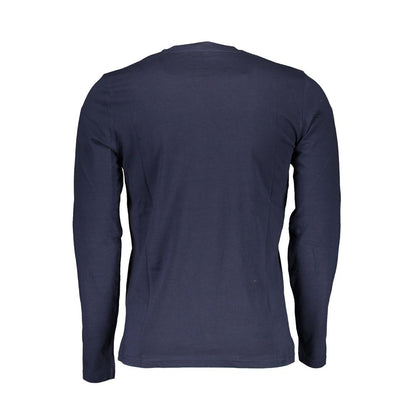North Sails Blu Cotton Men T-Shirt