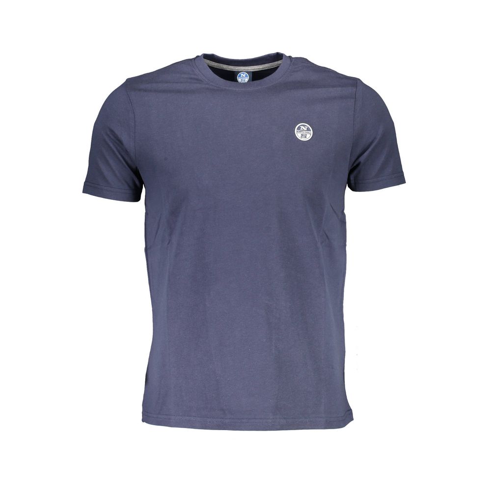 North Sails Blu Cotton Men T-Shirt