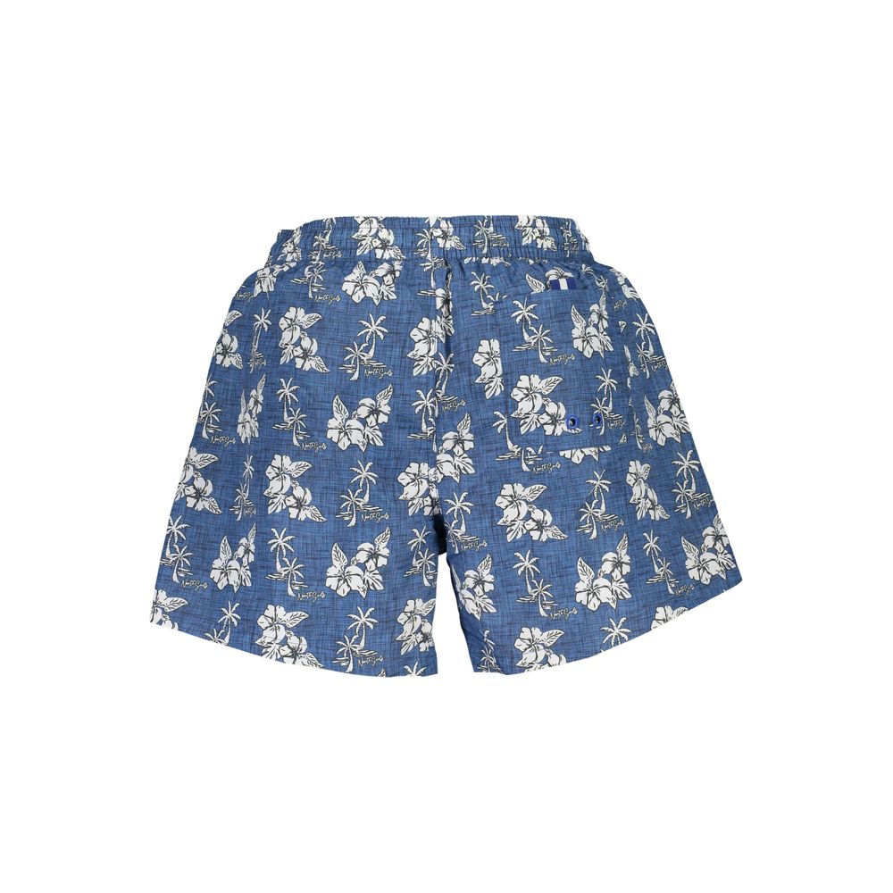 North Sails Blu Polyester Men Swim Boxer