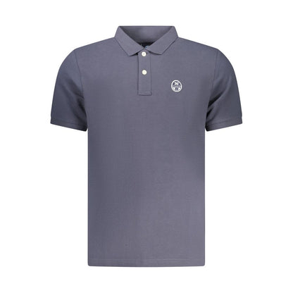 North Sails Blue Cotton Men Polo