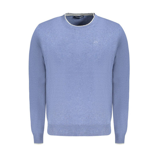North Sails Blue Cotton Men Sweater
