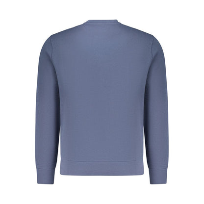 North Sails Blue Cotton Men Sweatshirt