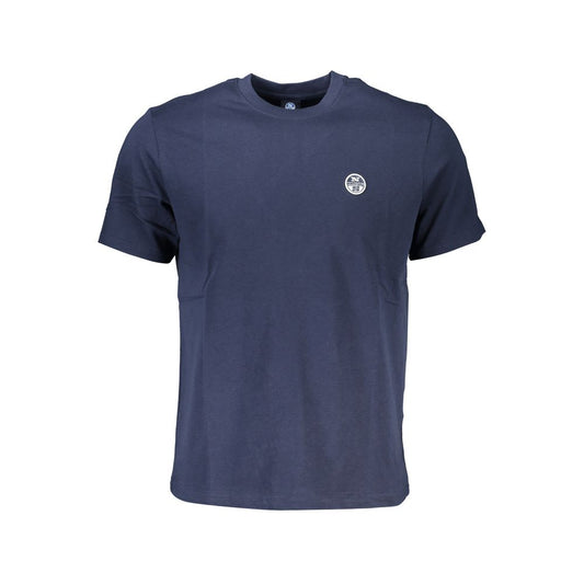 North Sails Blue Cotton Men T-Shirt