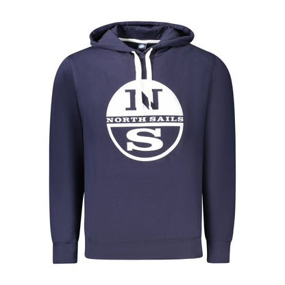 North Sails Blue Cotton Men's Hoodie