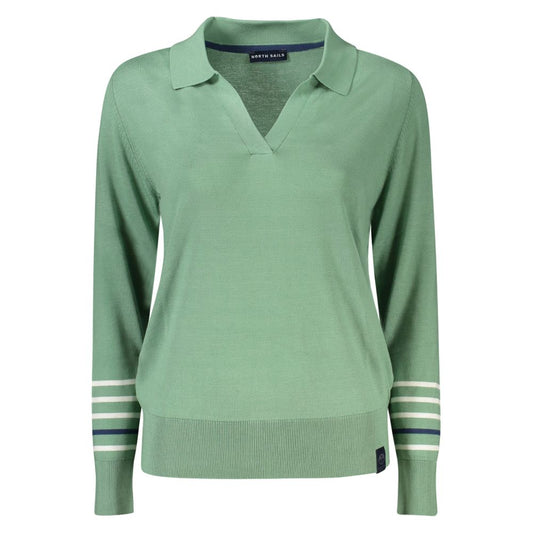North Sails Green Cotton Women Sweater