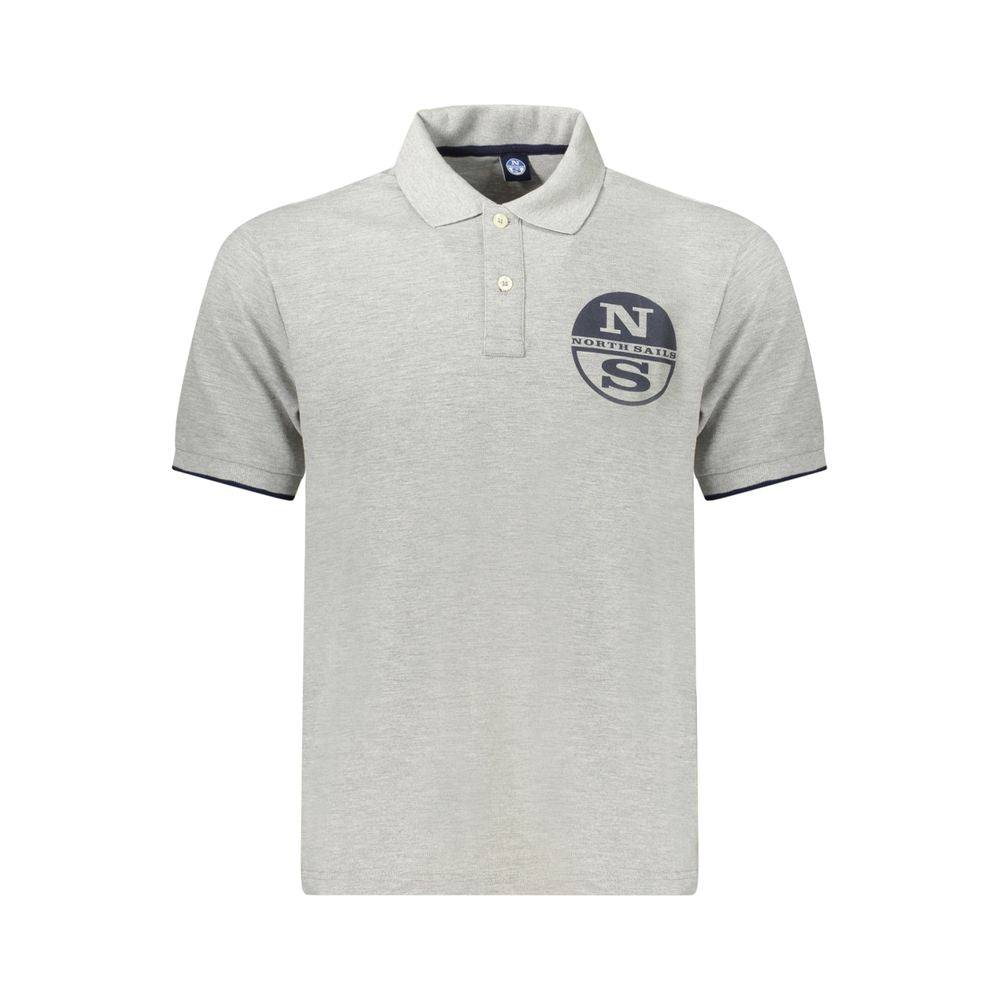 North Sails Grigio Cotton Men Polo