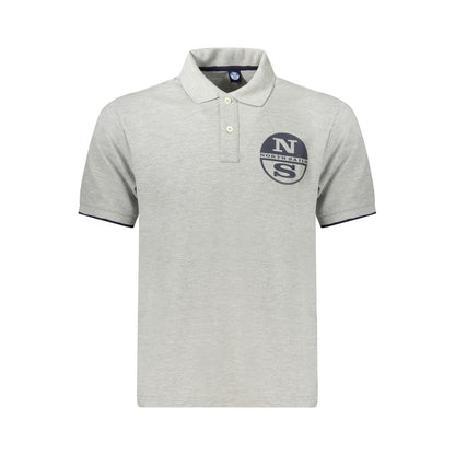 North Sails Grigio Cotton Men Polo