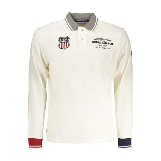North Sails White Cotton Men Polo Shirt