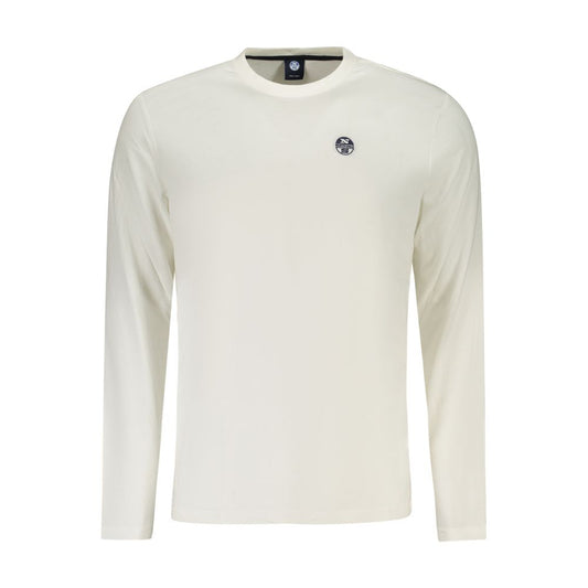 North Sails White Cotton Men's Long-Sleeve T-Shirt