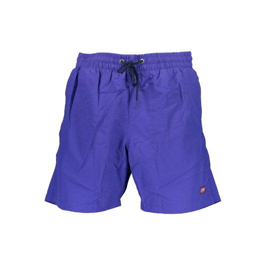 Norway 1963 Blue Polyamide Men's Swim Boxer