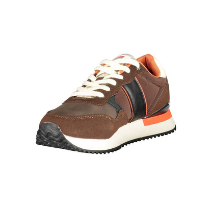 Norway 1963 Brown Polyester Men Sneakers