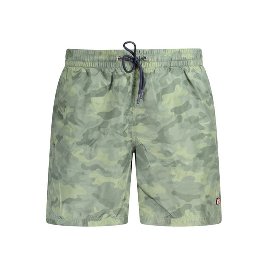 Norway 1963 Green Polyester Men's Swim Shorts