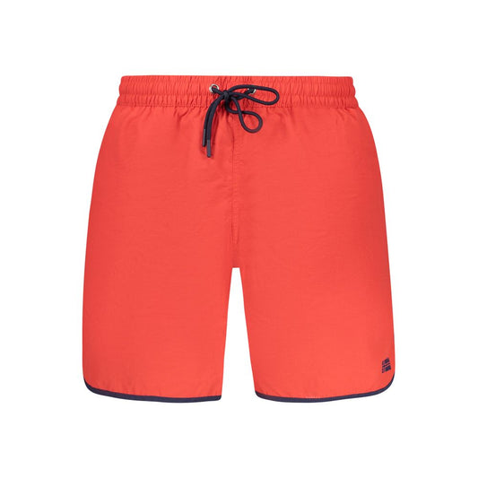Norway 1963 Rosso Poliammide Men's Swim Boxer