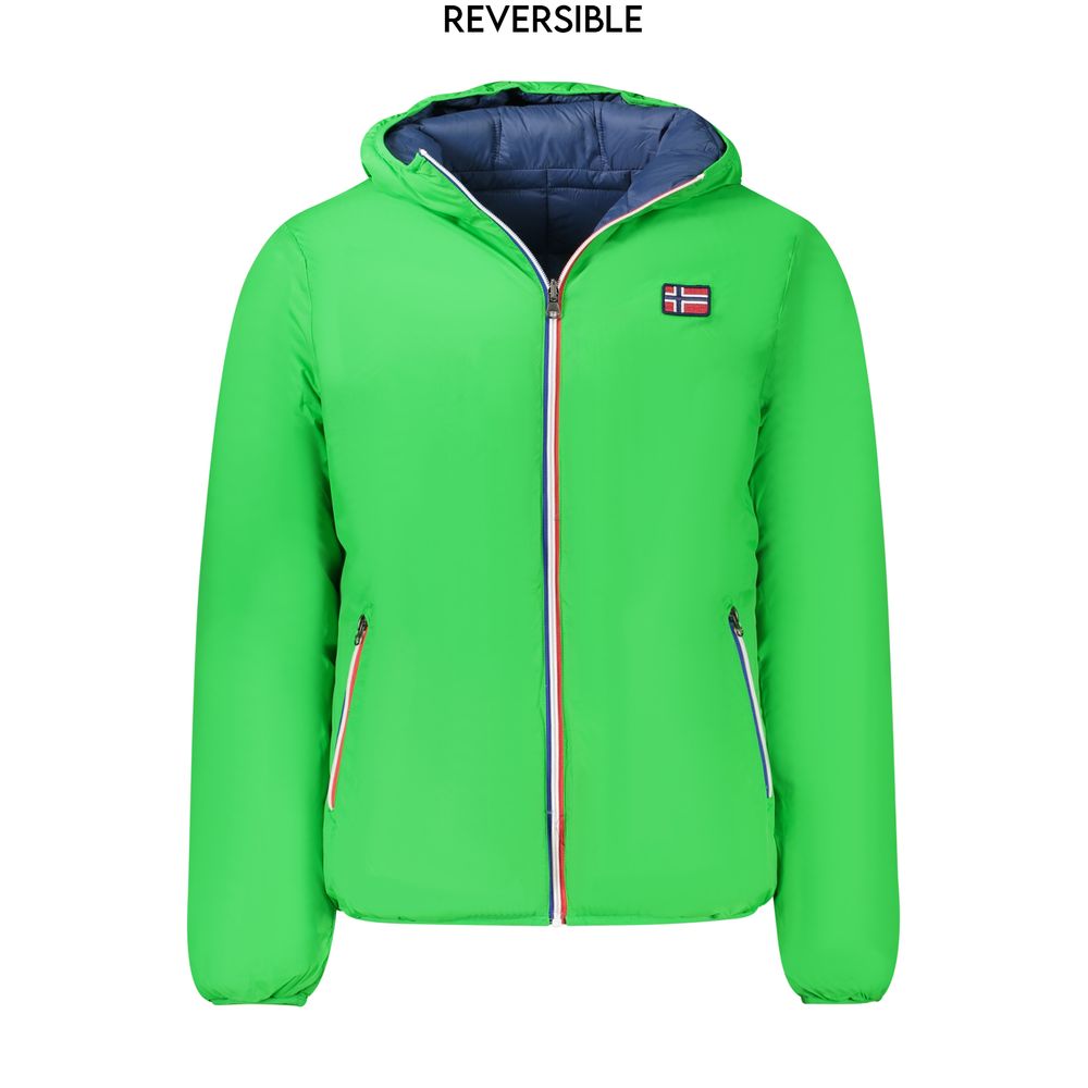 Norway 1963 Verde Poliammide Men's Reversible Jacket