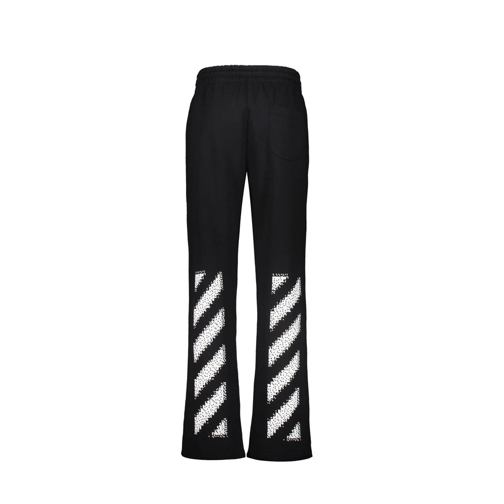 Off-White Black Cotton Athletic Pants