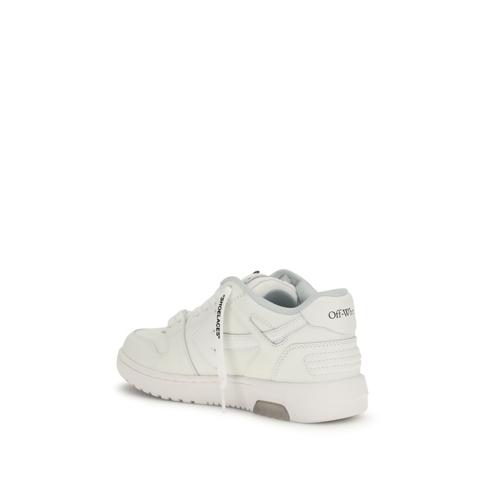 Off-White White Calf Leather Bos Taurus Athletic Sneakers