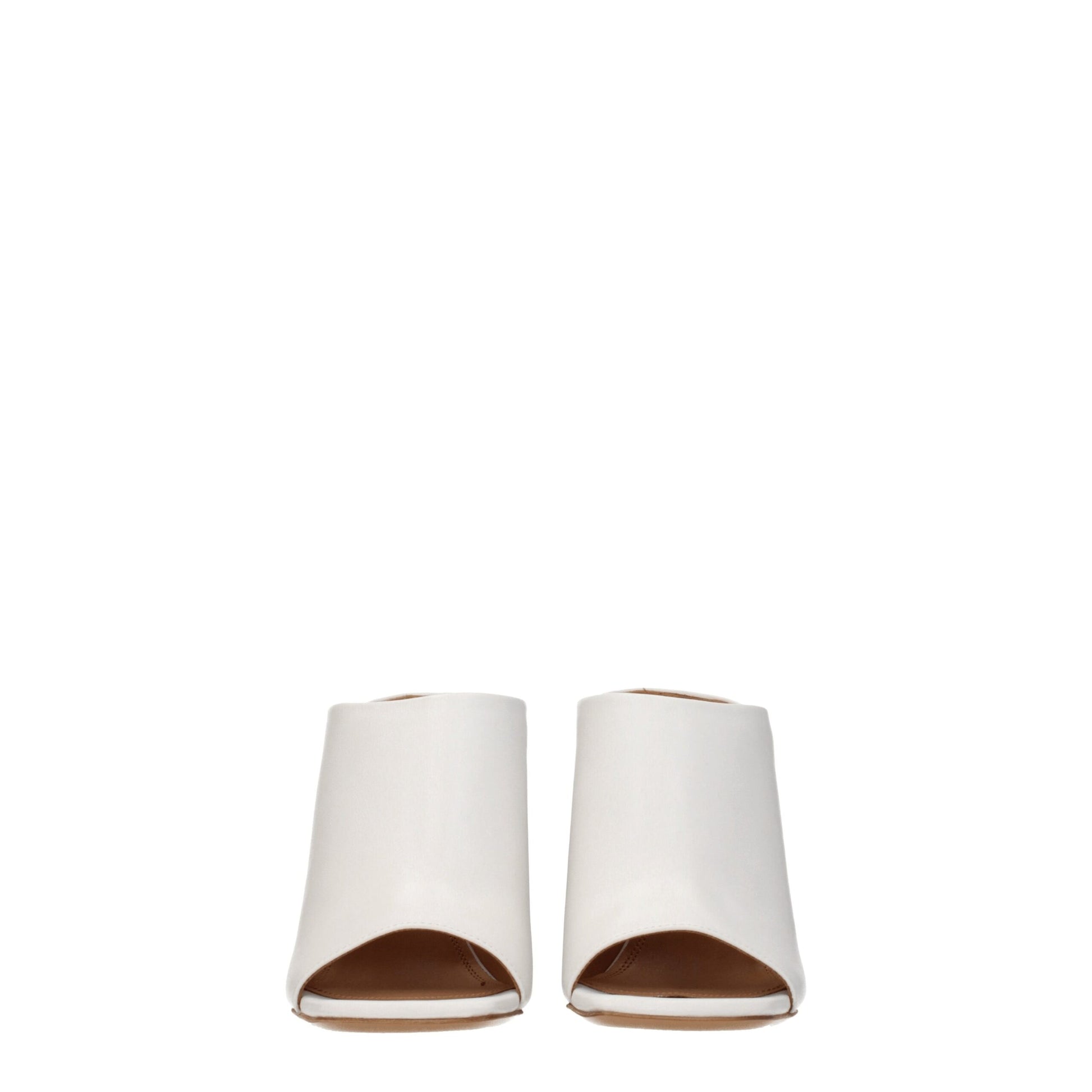 Off-White White Leather Platforms