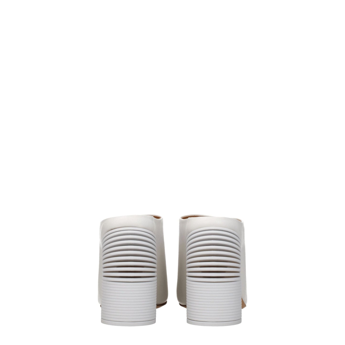 Off-White White Leather Platforms