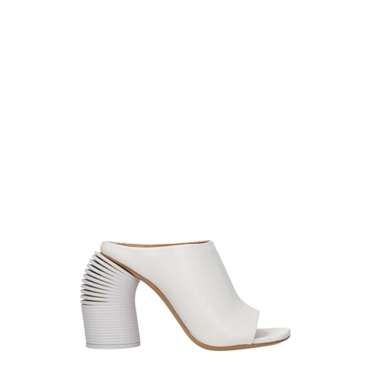 Off-White White Leather Platforms