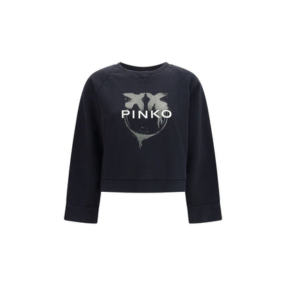 PINKO Black Cotton Sweatshirt