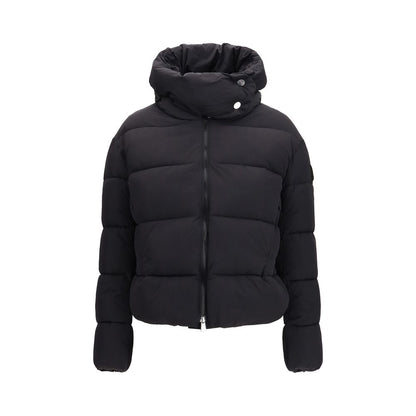 PINKO Black Nylon Full-Length Jacket