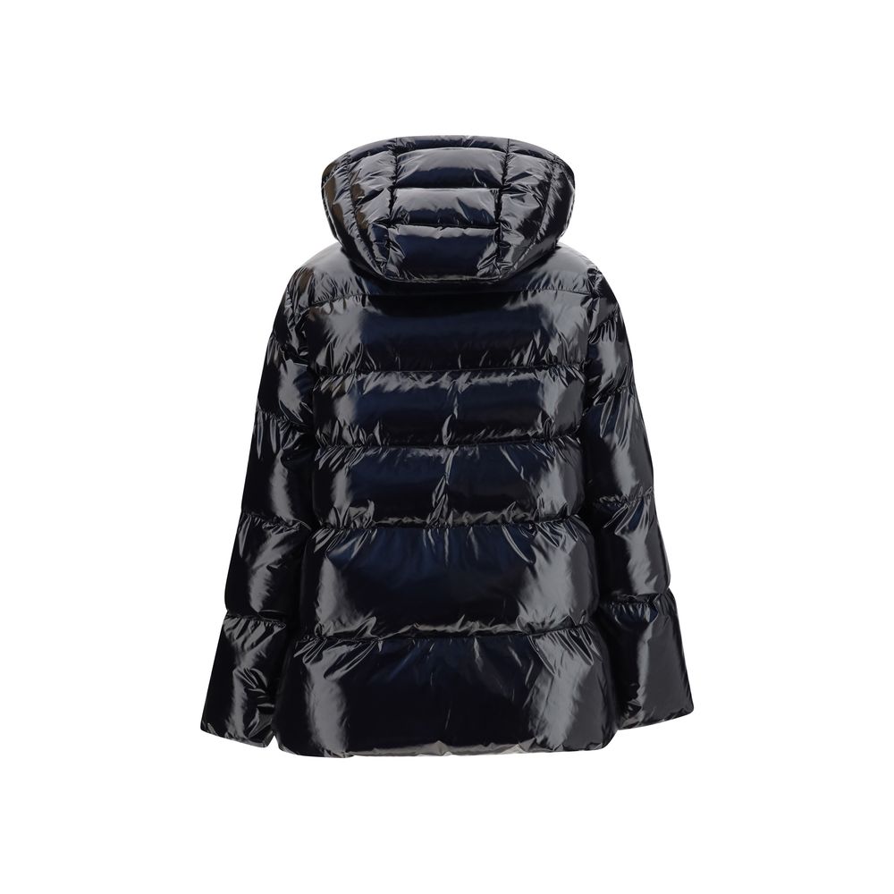 PINKO Black Polyamide Full-Length Jacket