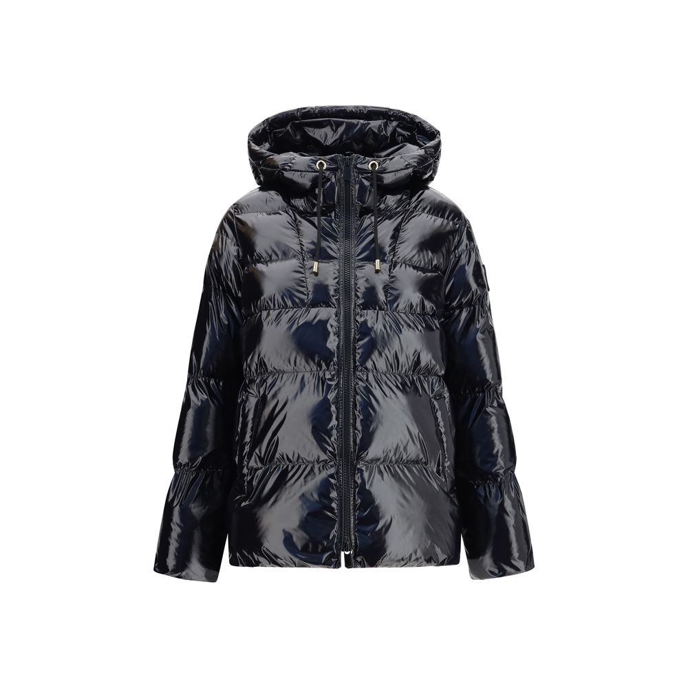 PINKO Black Polyamide Full-Length Jacket