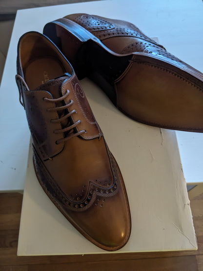 Dolce & Gabbana Giotto Paint Brown Derby Shoes – EU 42