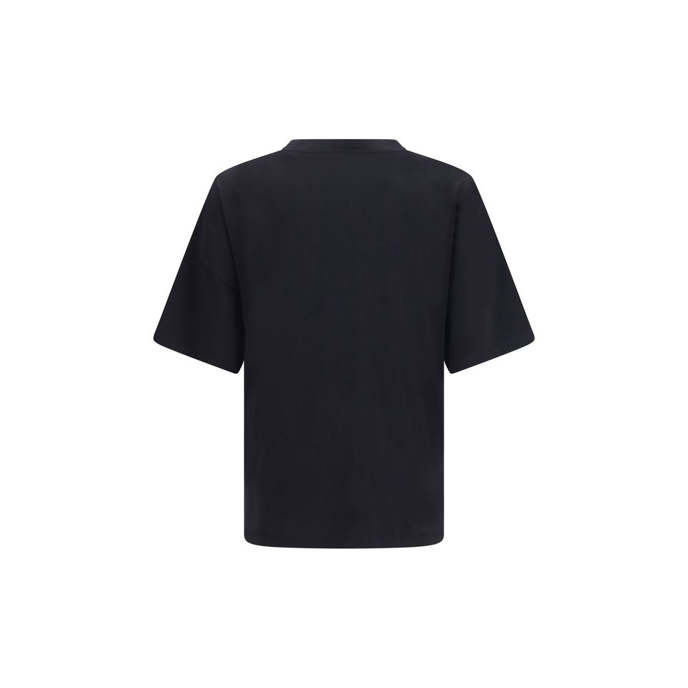 Palm Angels Black Cotton T-Shirt