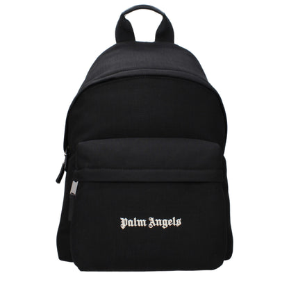 Palm Angels Black Fabric Backpacks