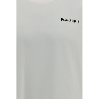 Palm Angels White Cotton T-Shirt