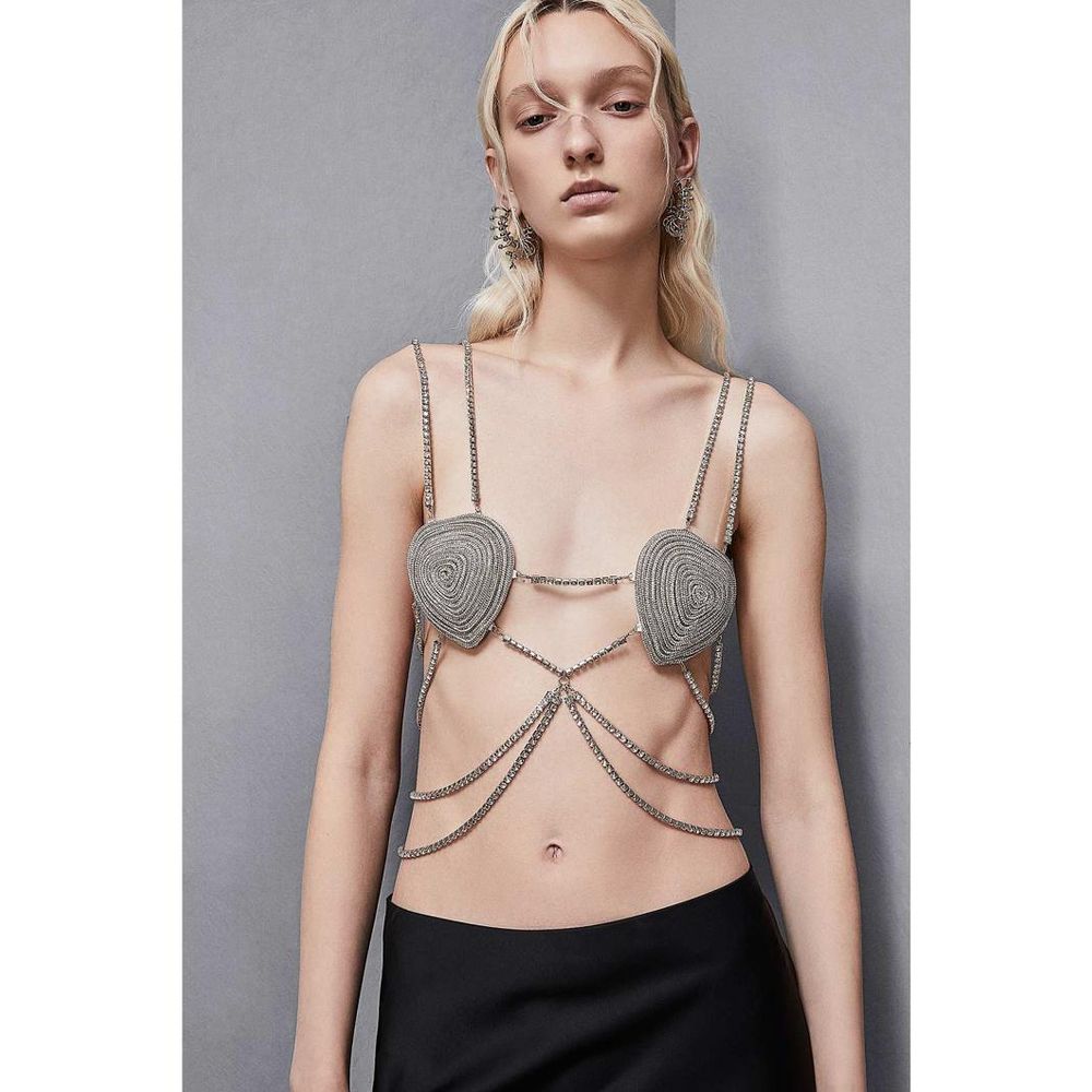 Patrizia Pepe White Copper Bra