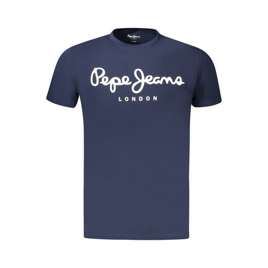 Pepe Jeans Blue Cotton Men T-Shirt