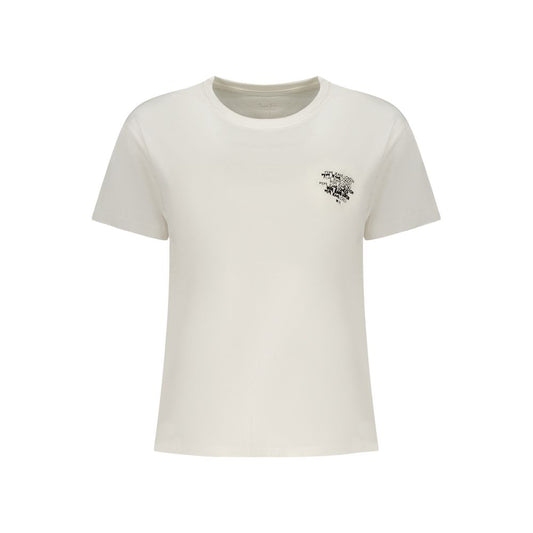 Pepe Jeans White Cotton Women T-Shirt