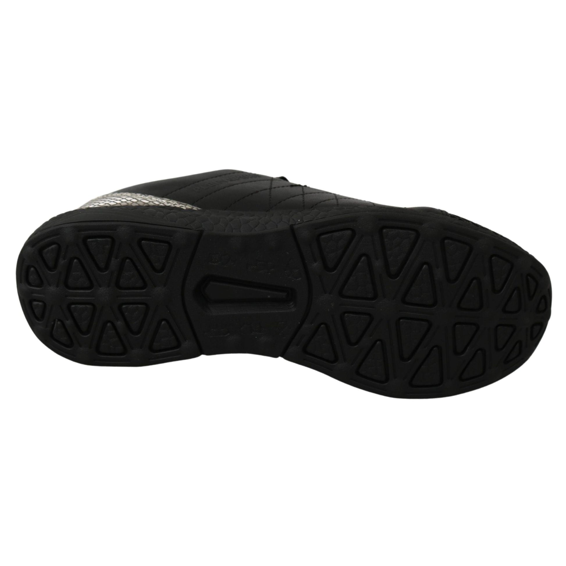 Philipp Plein Black Casual Running Sneakers Shoes