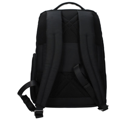Piquadro Black Fabric Backpack