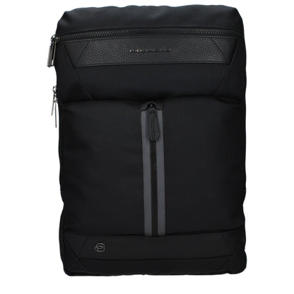 Piquadro Black Fabric Backpack